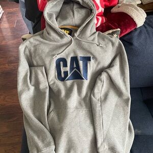 Gray CATerpillar heavy duty Hoodie XXL